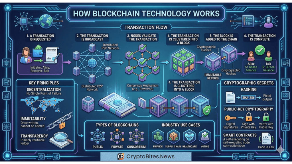 how blockchain technology works